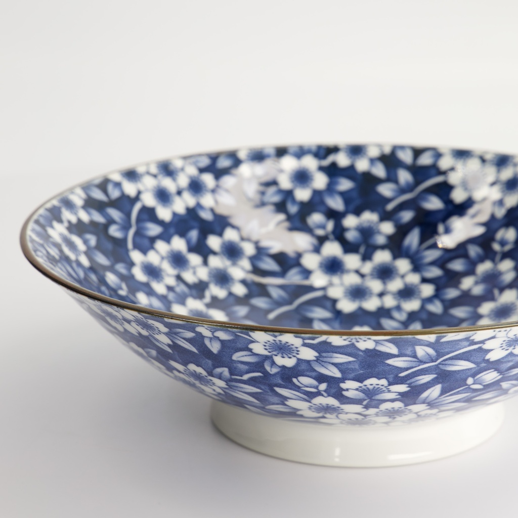 Mønstret Ramen Skål "Dami-Ume Blue" - Tokyo design studio — bilde 4