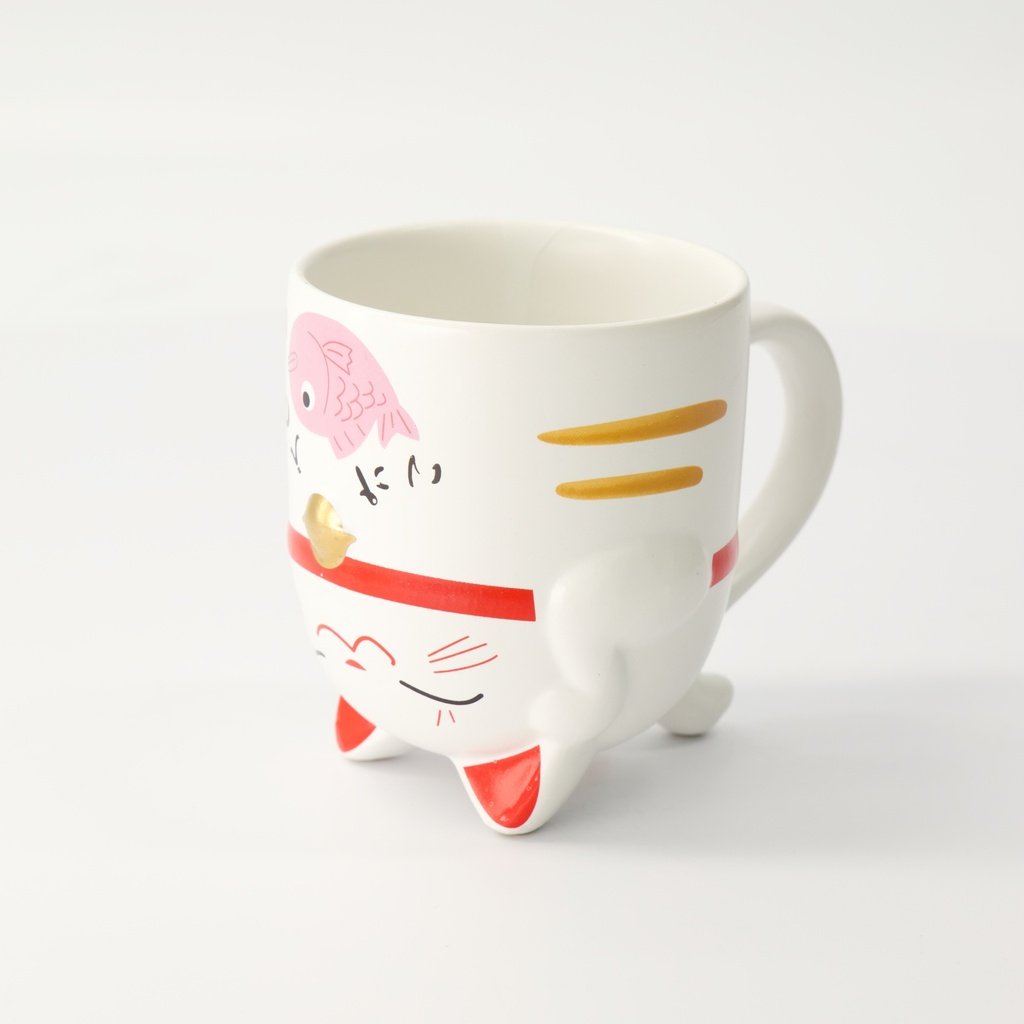 Kopp Kawaii "Lucky Pink Cat" 350ml - Tokyo design studio — bilde 1