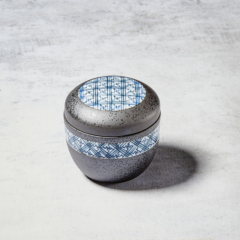 Skål "Chawan Mushi", svart- Nishikidori — bilde 1