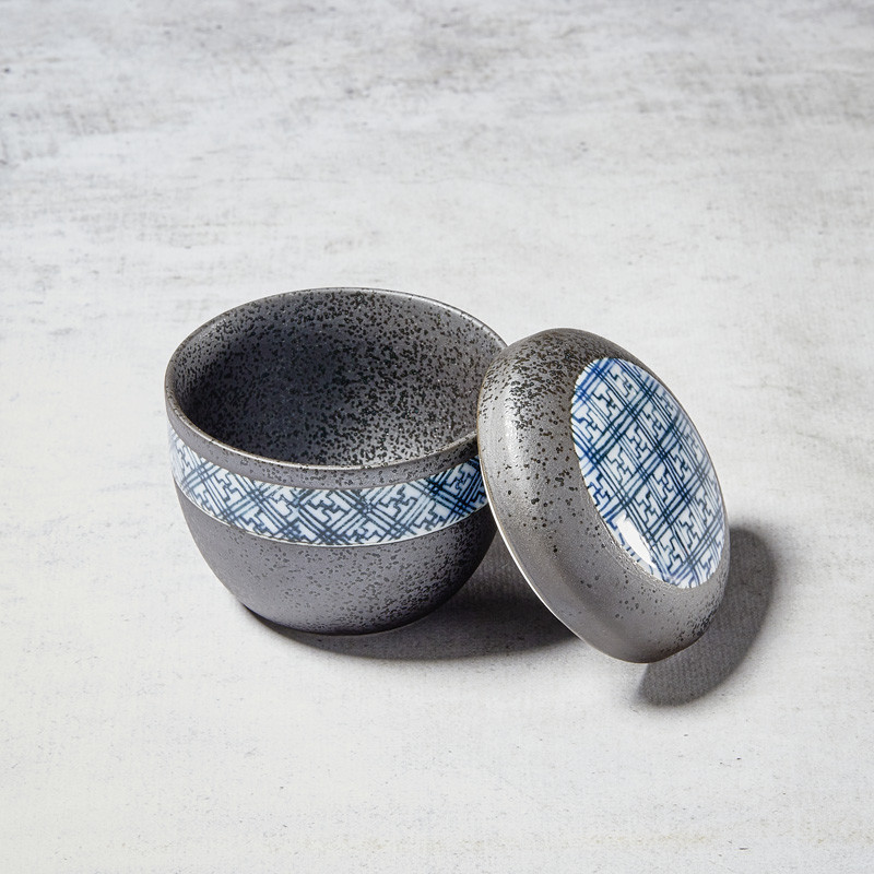 Skål "Chawan Mushi", svart- Nishikidori — bilde 2