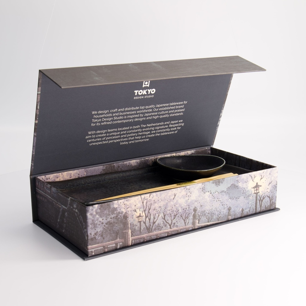 Sushisett 2 deler i gaveeske "Onyx Noir" - Tokyo design studio — bilde 4