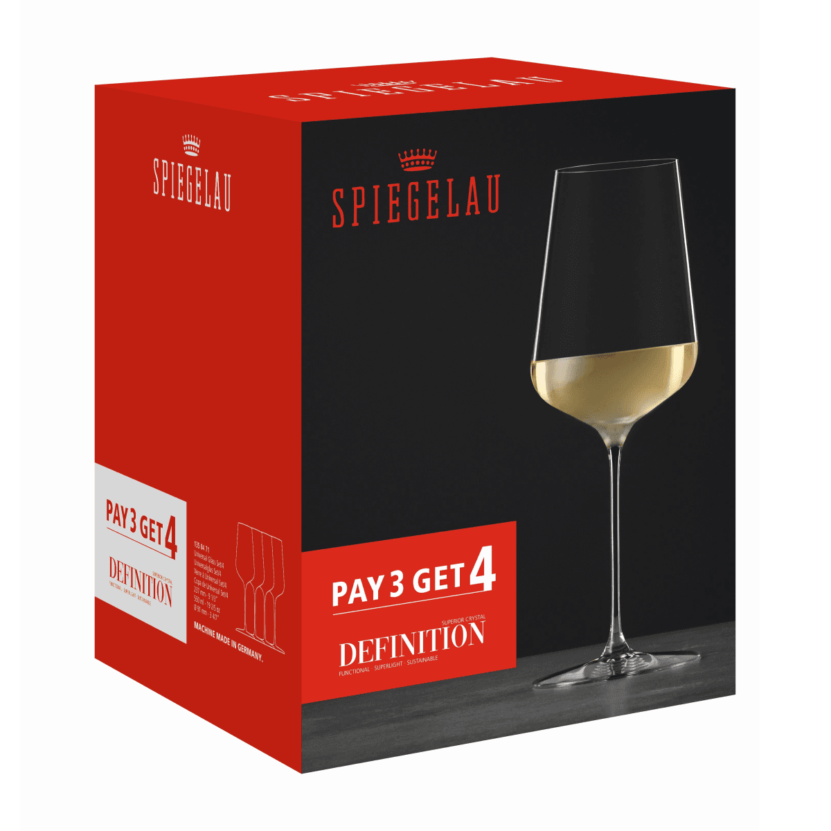 Definition Universalglass, 4pk - SPIEGELAU — bilde 1