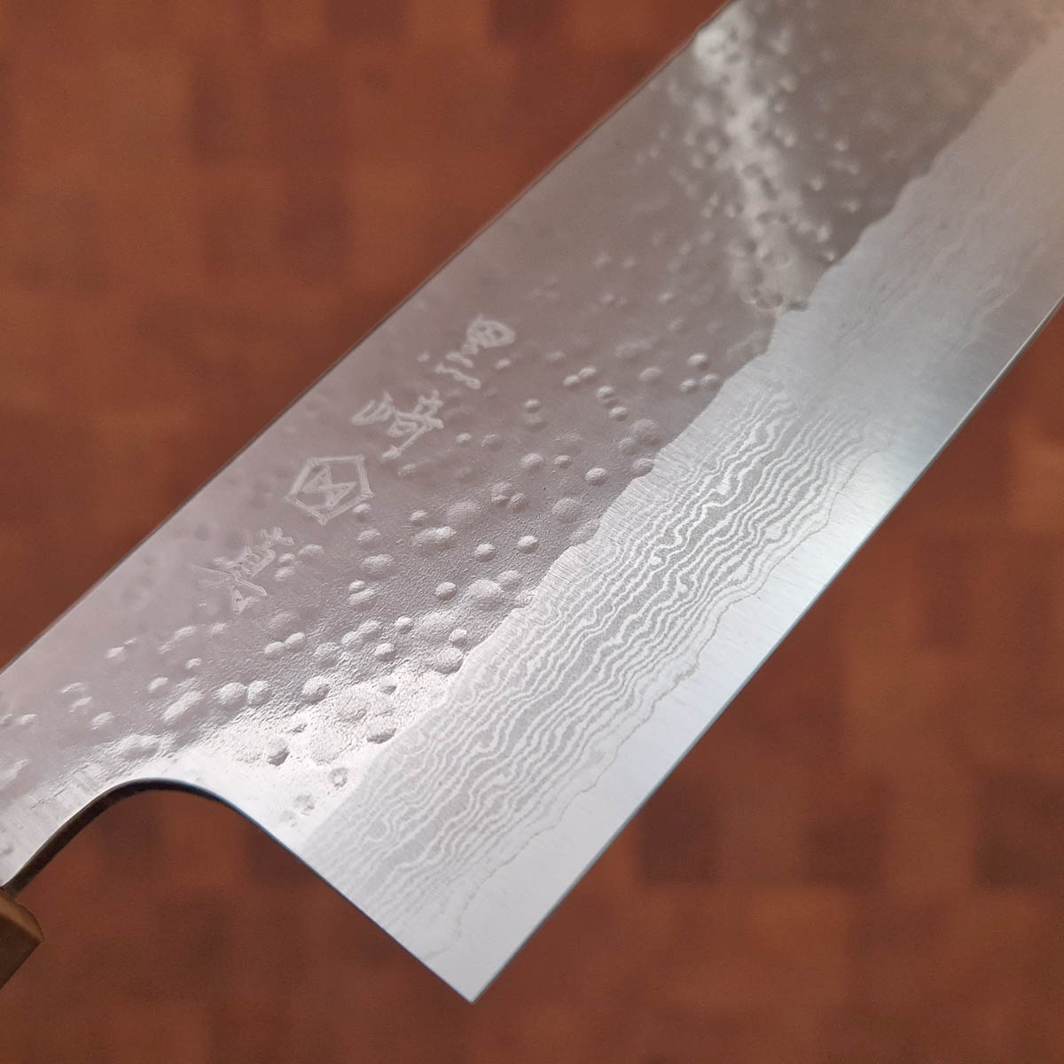 16.5cm Grønnsakskniv (Nakiri), Damask/Tsuchime, VG7 - MAKOTO KUROSAKI — bilde 2
