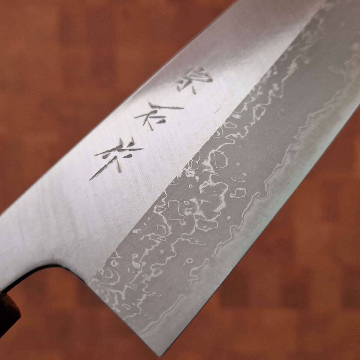 16.5cm Grønnsakskniv (Santoku), Aogami I - Muneishi — bilde 2