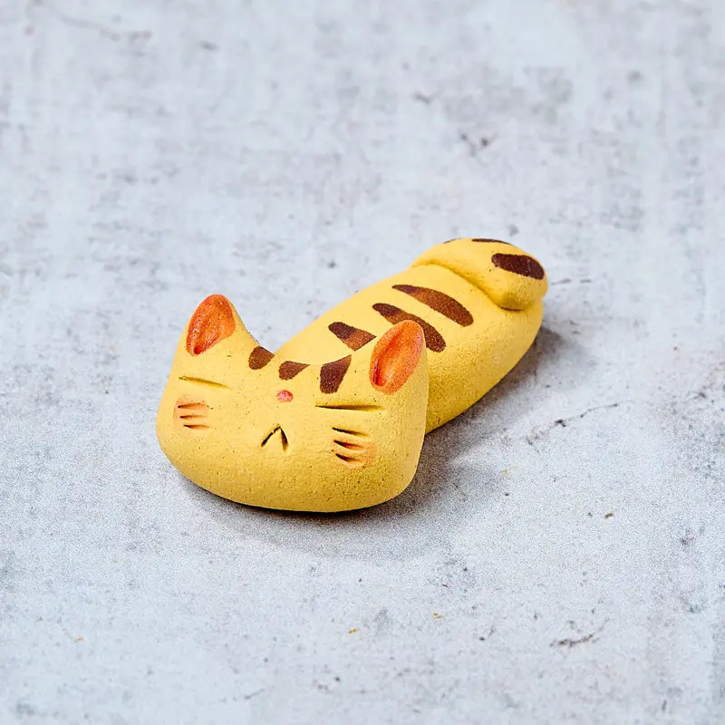 Spisepinneholder, Sleeping Cat, Beige — bilde 1