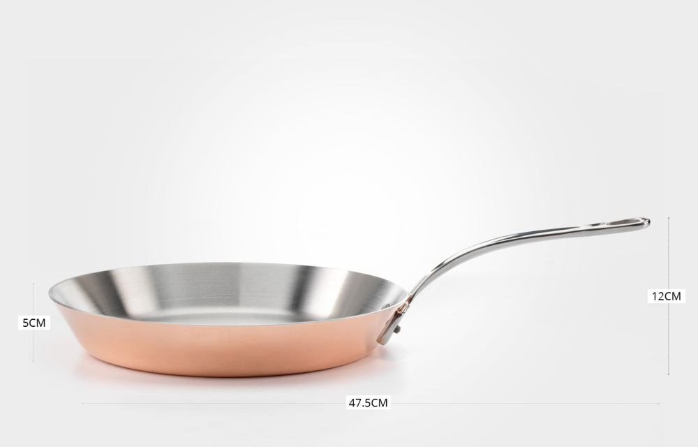 Stekepanne 28cm, kobber/induksjon - Samuel Groves — bilde 7