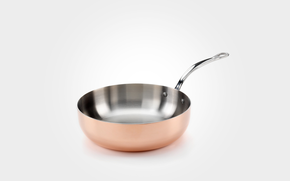 Sauteuse 1L, kobber/induksjon - Samuel Groves