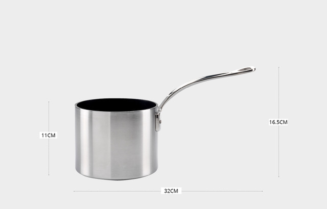 Melkekasserolle 1.25L, "classic stainless" - Samuel Groves — bilde 5