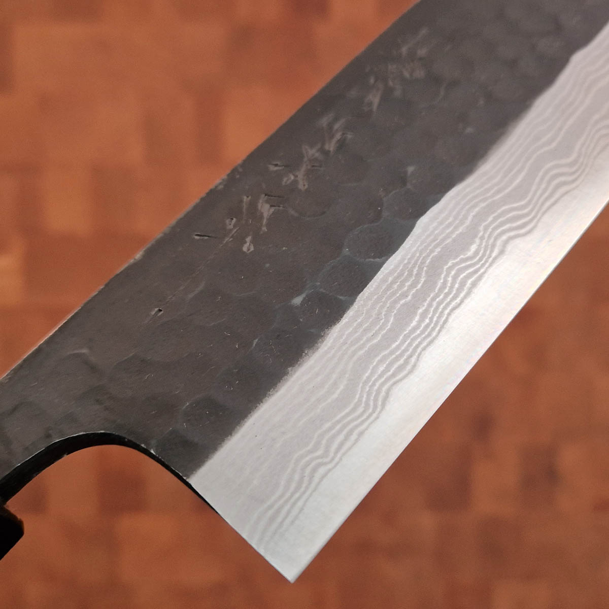 16.5cm Grønnsakskniv (Nakiri), Kurochi/Tsuchime, Super Aogami - Nao Yamamoto — bilde 2