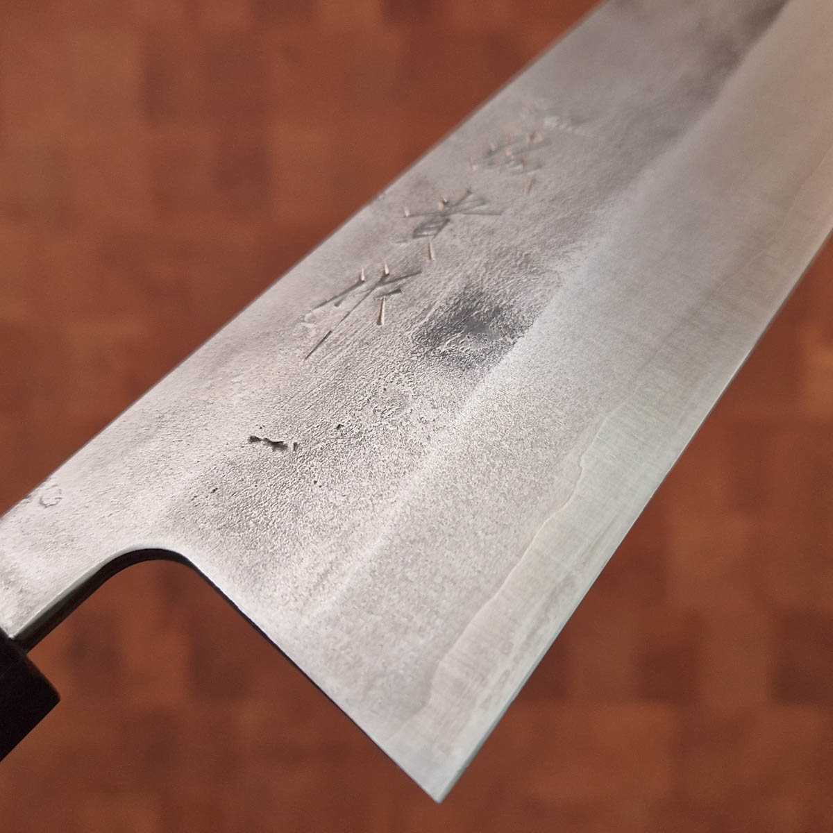 24cm Kokkekniv Nashiji VG10, valnøtt - TANAKA — bilde 2