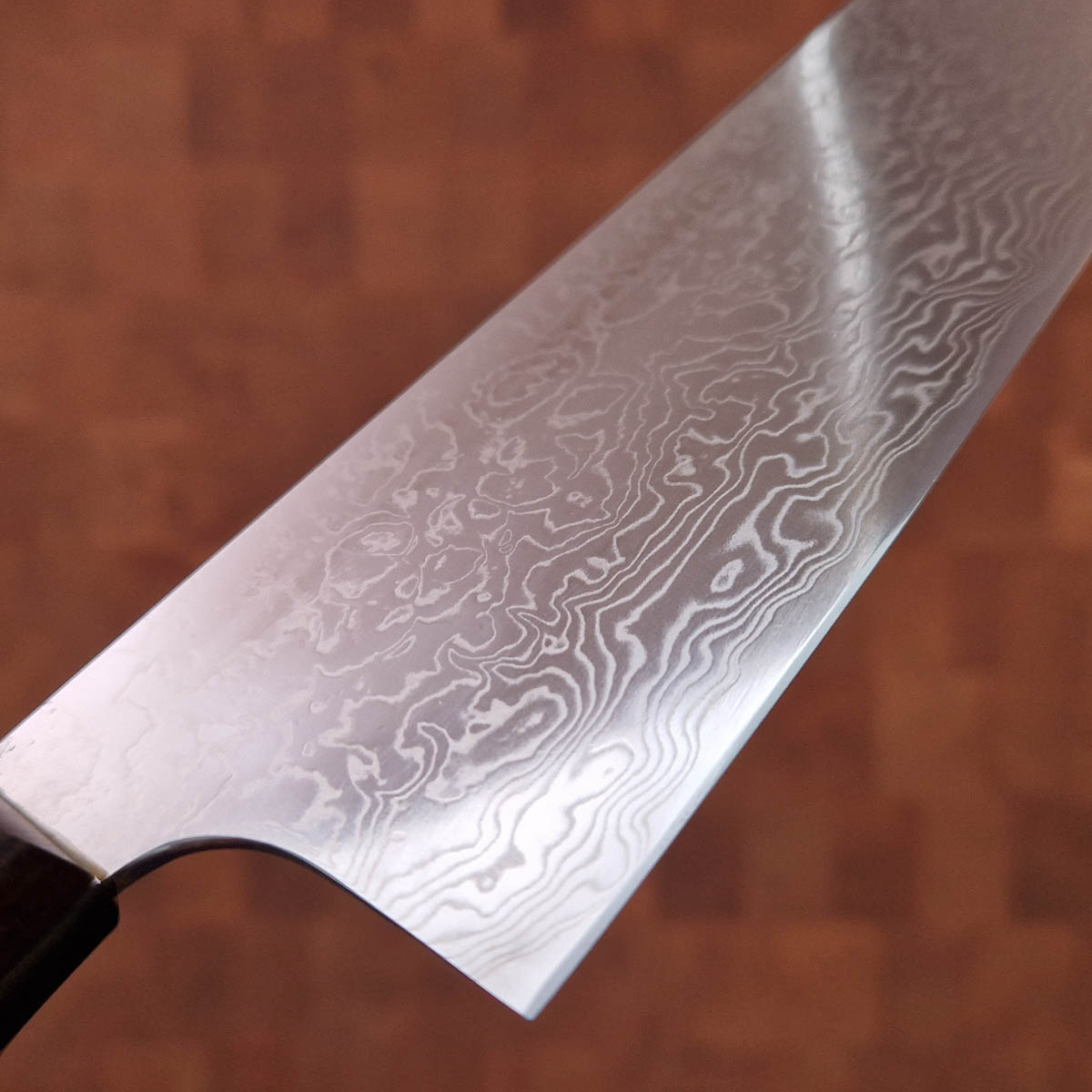 18cm Grønnsakskniv (Bunka) X-damask ZDP189, Ironwood - MATSUBARA TANAKA — bilde 2