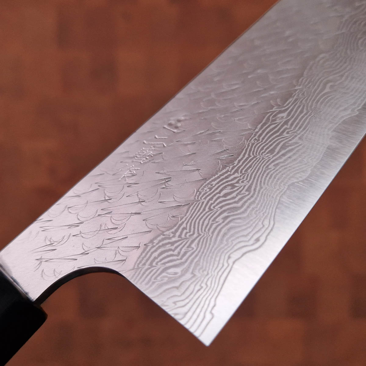 16,5cm Grønnsakskniv (santoku), STRIX hamret damask - Nigara Hamono — bilde 2