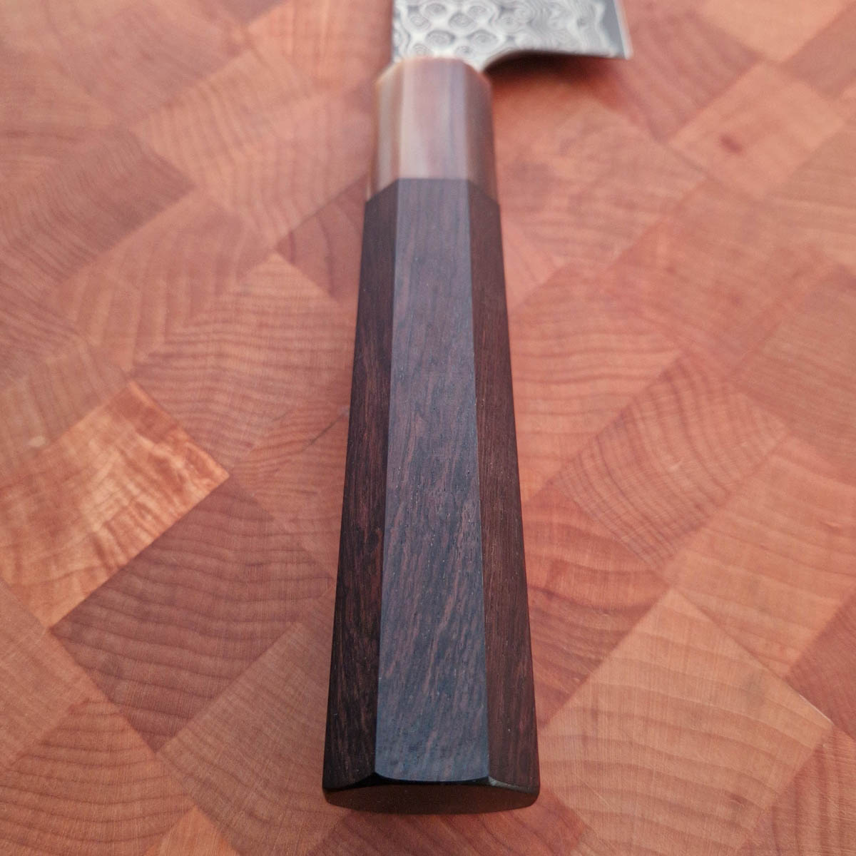 24cm Kiritsuke, Raindrop damask (Anmon), SG2 - Nigara Hamono — bilde 3