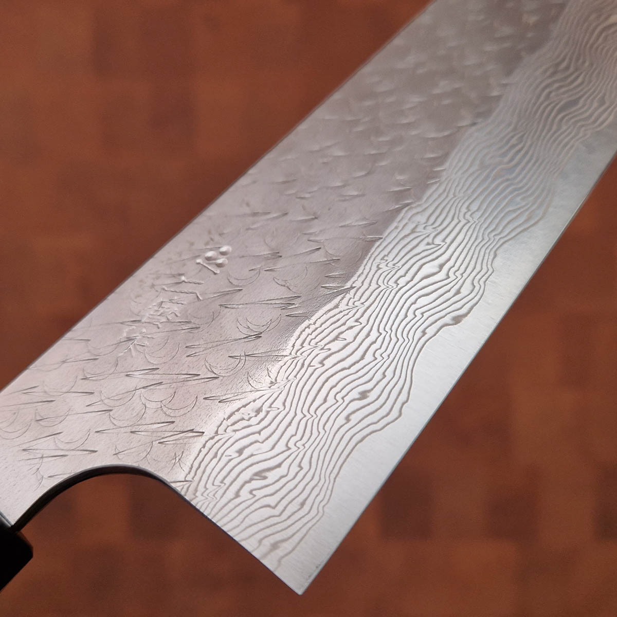 21cm Kokkekniv, STRIX hamret damask - Nigara Hamono — bilde 2