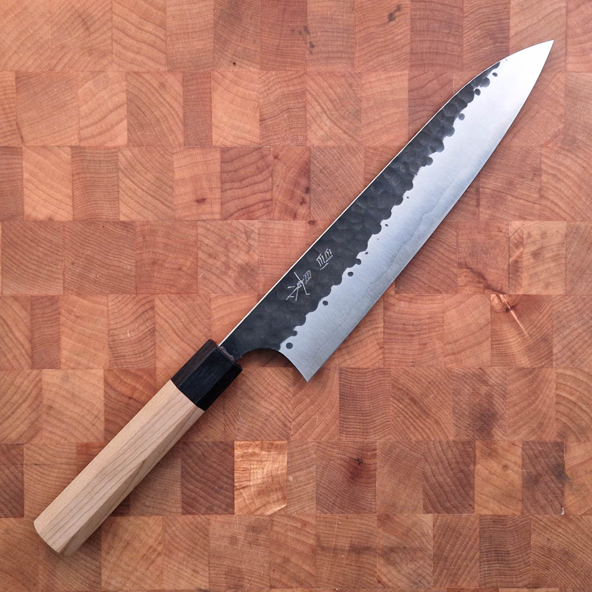 21cm Kokkekniv (Gyoto) Kurochi, Super Aogami - YOSHIMI KATO (Masakage) — bilde 1