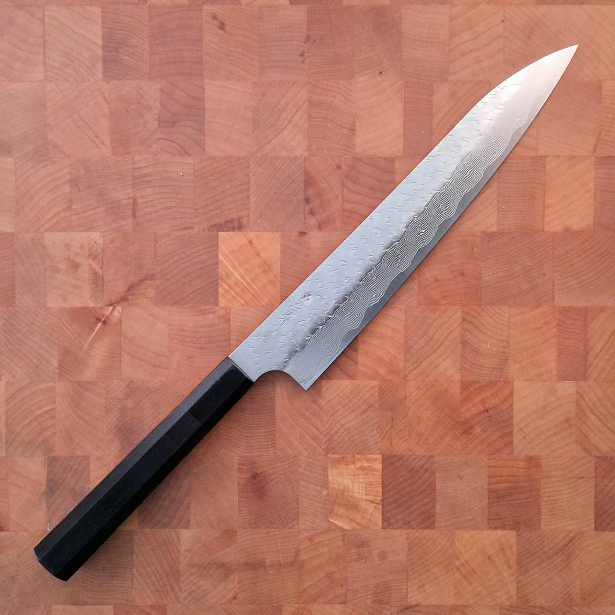 24cm Sujihiki, STRIX hamret damask - Nigara Hamono