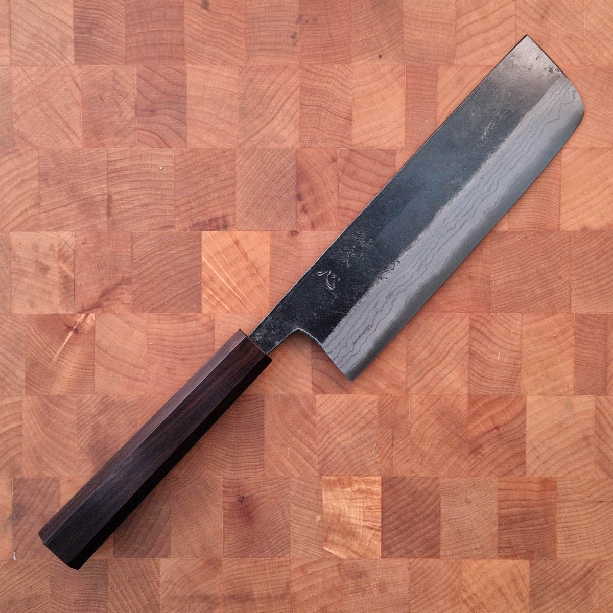 16,5cm Grønnsakskniv (Nakiri), "Kumokage", Aogami II - Hatsukokoro