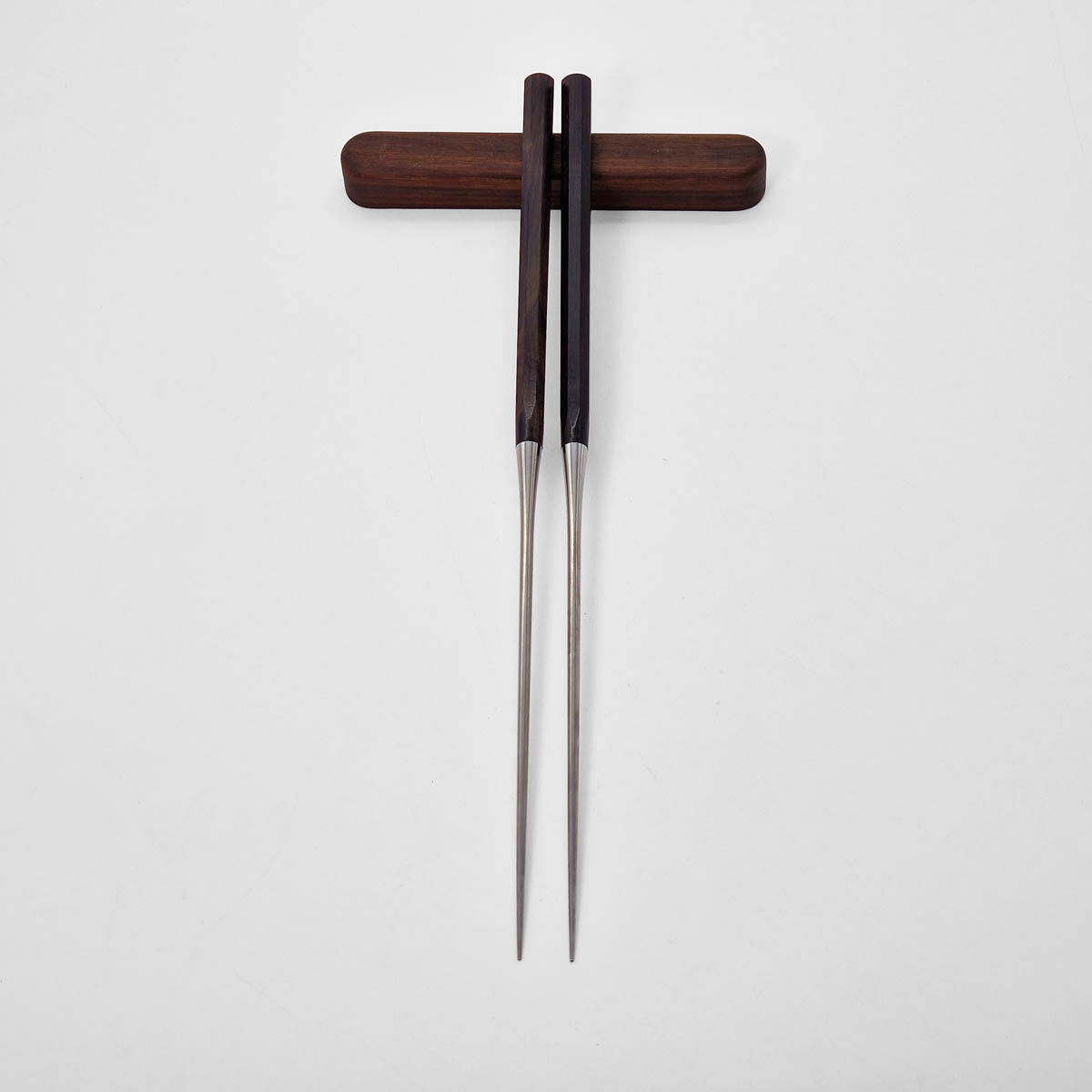 Moribashi, 18cm, pinner til plating med saya, ibenholt