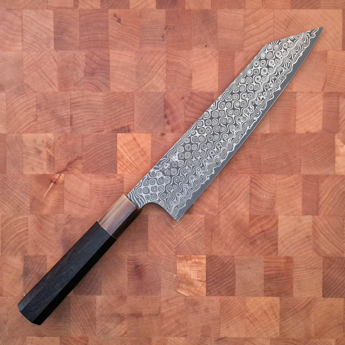 24cm Kiritsuke, Raindrop damask (Anmon), SG2 - Nigara Hamono — bilde 1