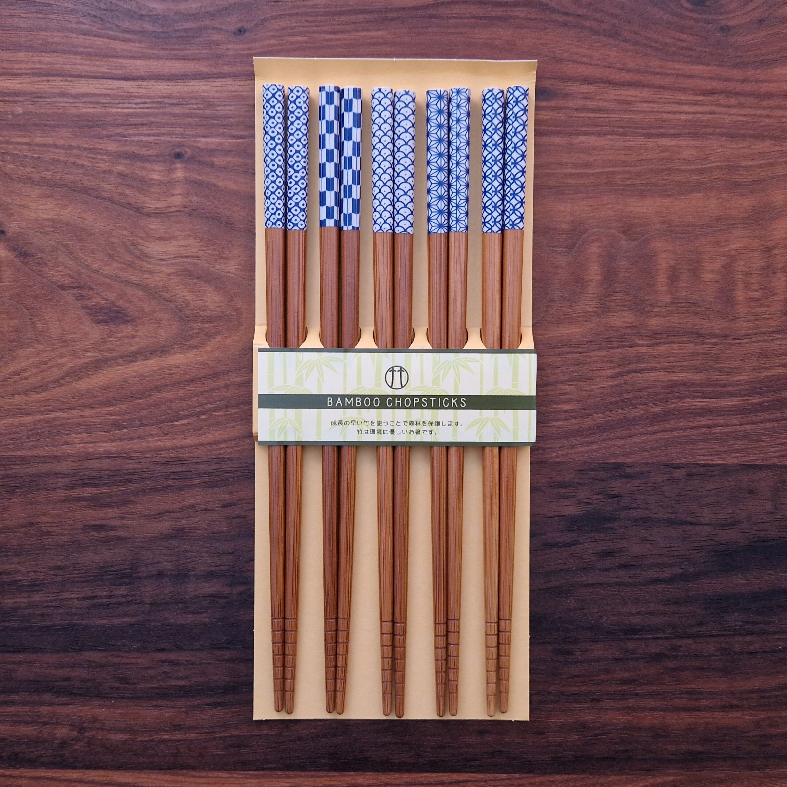 Spisepinner, japanske, Komon, 5 par - IRODORI — bilde 1