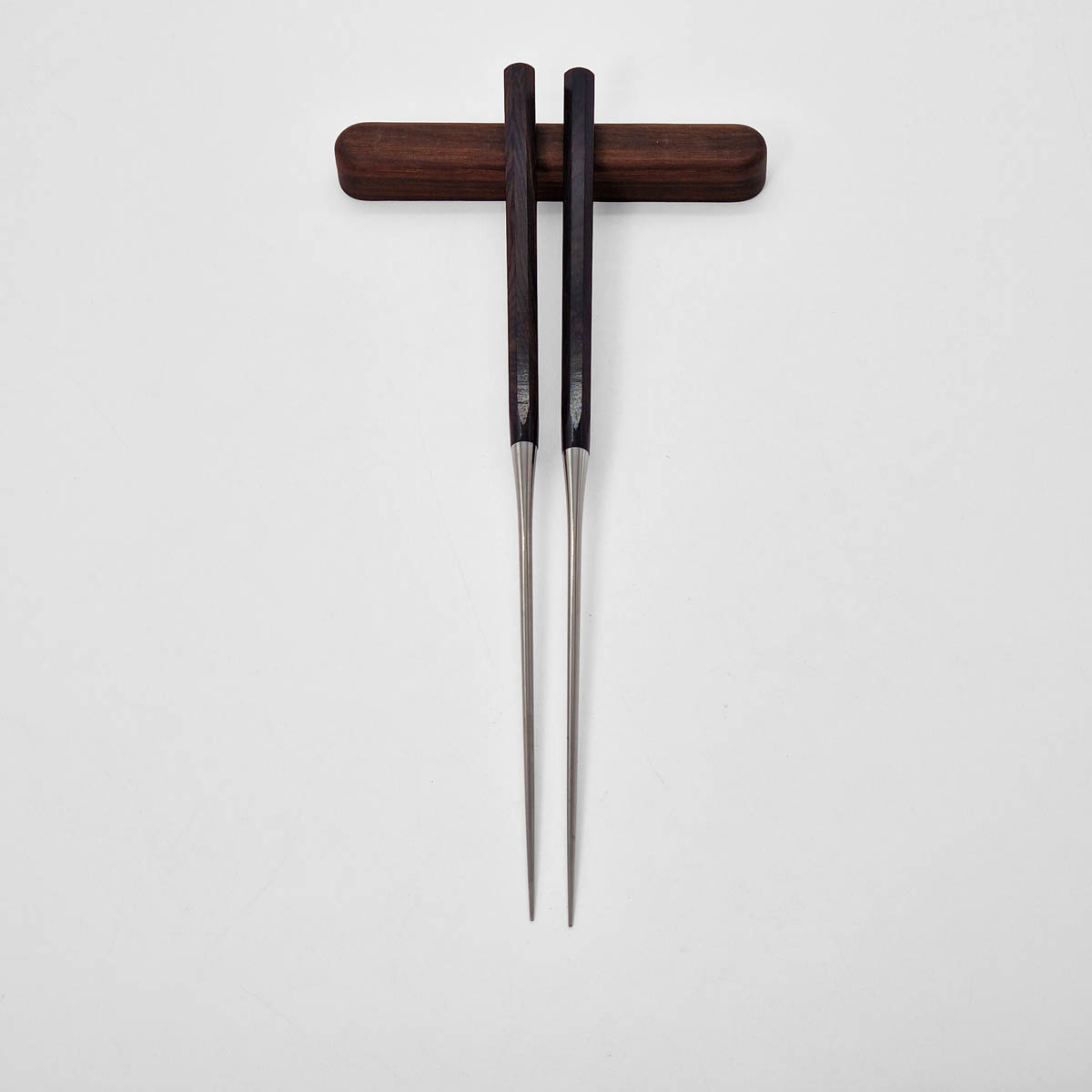 Moribashi, 15cm, pinner til plating med saya, ibenholt