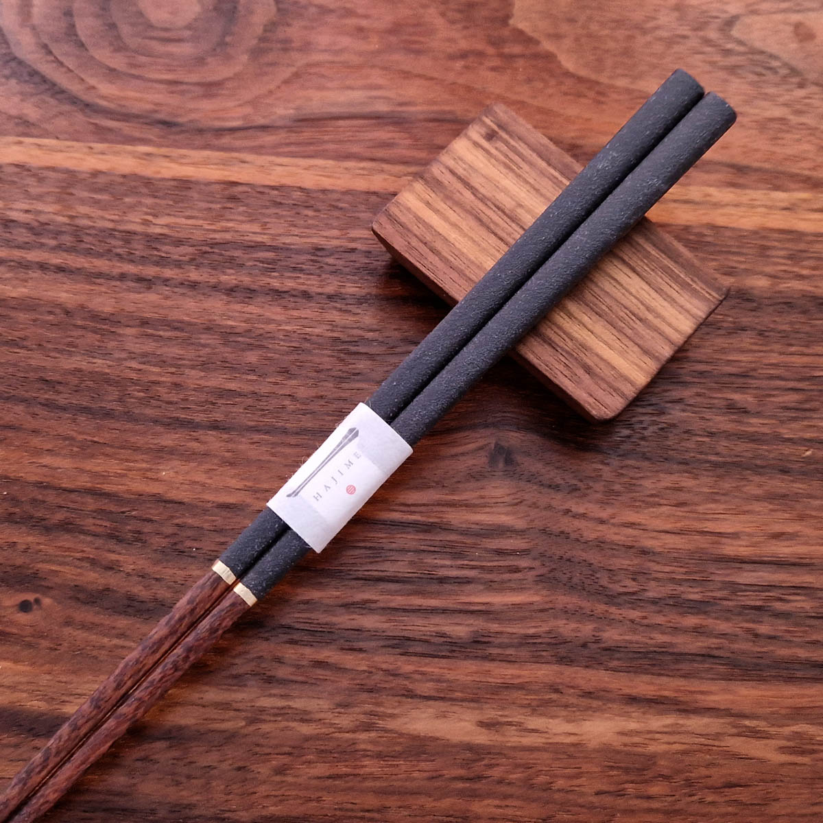 Spisepinner, japanske, Gohukanshitsu, svart, 1 par - HASHIFUKU — bilde 2