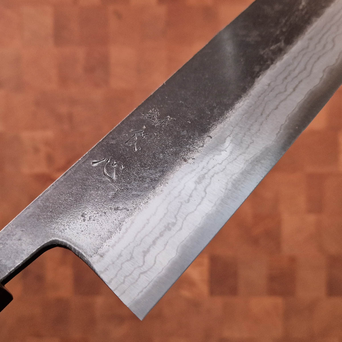 16,5cm Grønnsakskniv (Nakiri), "Kumokage", Aogami II - Hatsukokoro — bilde 2