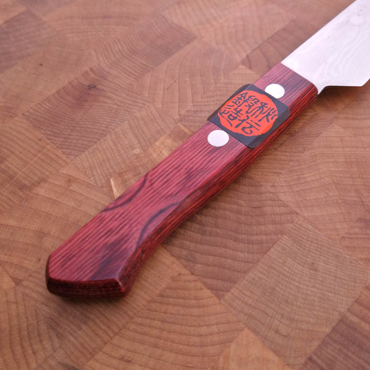 9cm Universalkniv, Rød Damask VG10 - TANAKA — bilde 4