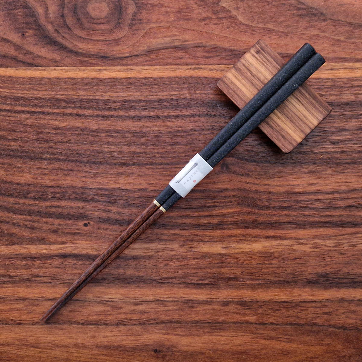 Spisepinner, japanske, Gohukanshitsu, svart, 1 par - HASHIFUKU — bilde 1
