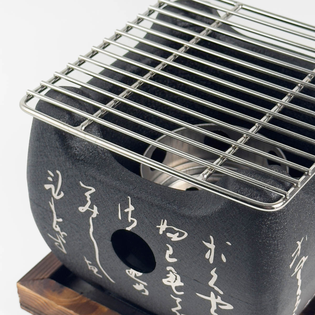 Japansk Bordgrill S (15x15x13.5cm) inkl trebase — bilde 2