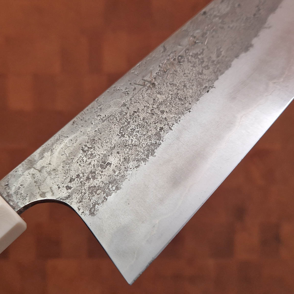 24cm Kokkekniv Matsubara AO, blått resin håndtak - TANAKA — bilde 2
