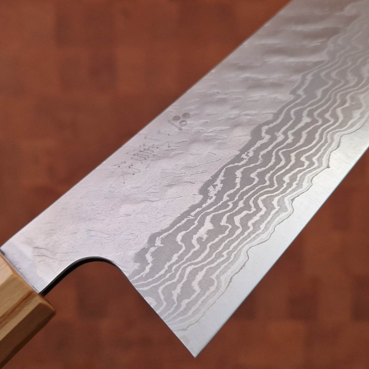 24cm Kokkekniv (gyoto), Vg10 damask/tsuchime - NIGARA HAMONO — bilde 2