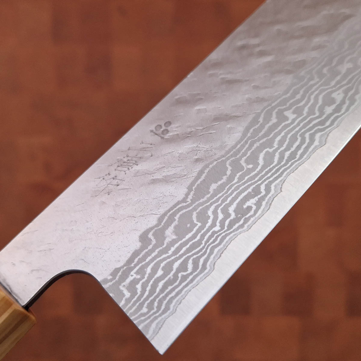 16.5cm Grønnsakskniv (nakri), Vg10 damask/tsuchime - NIGARA HAMONO — bilde 2