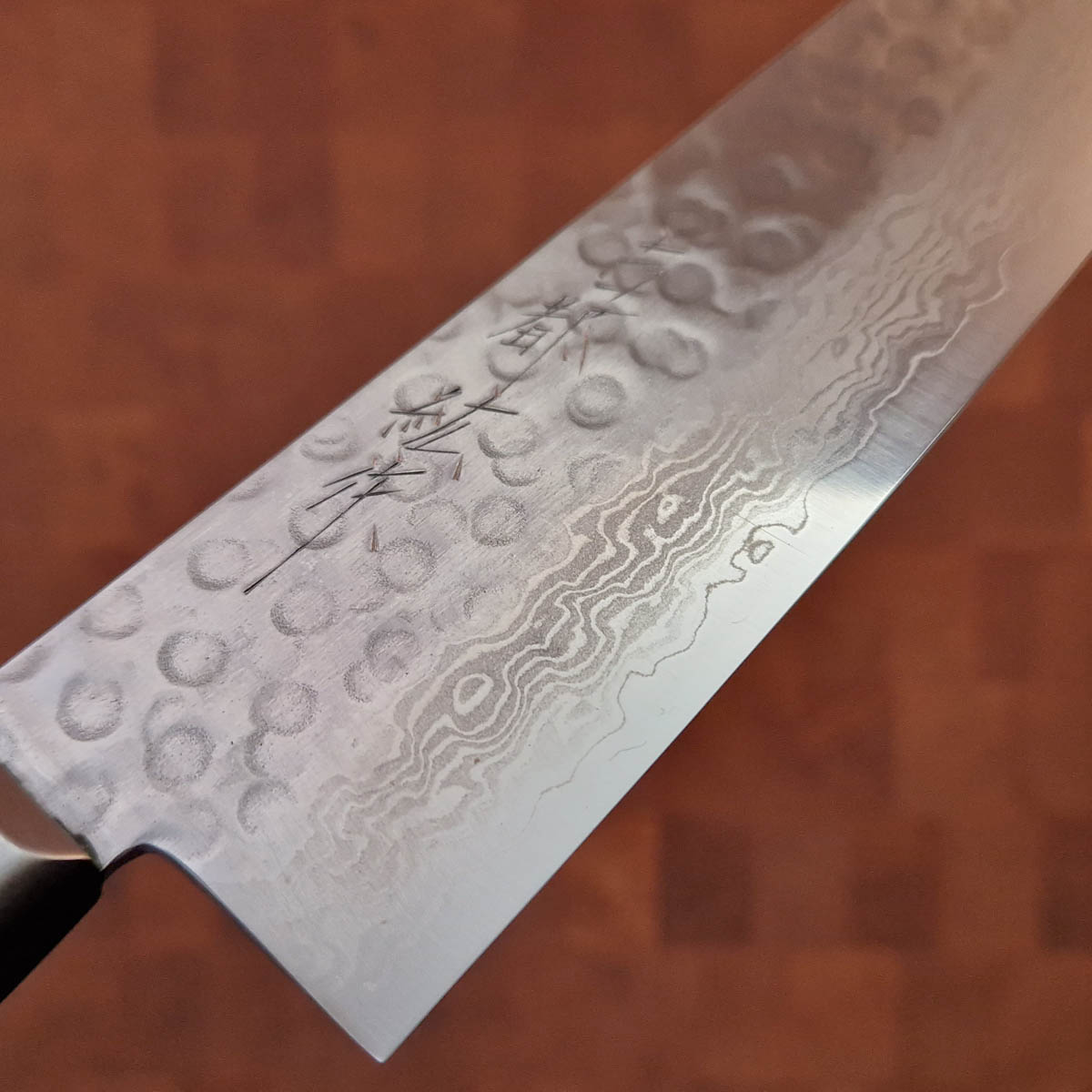18cm Santoku, VG10, Turkis - HIRO — bilde 2