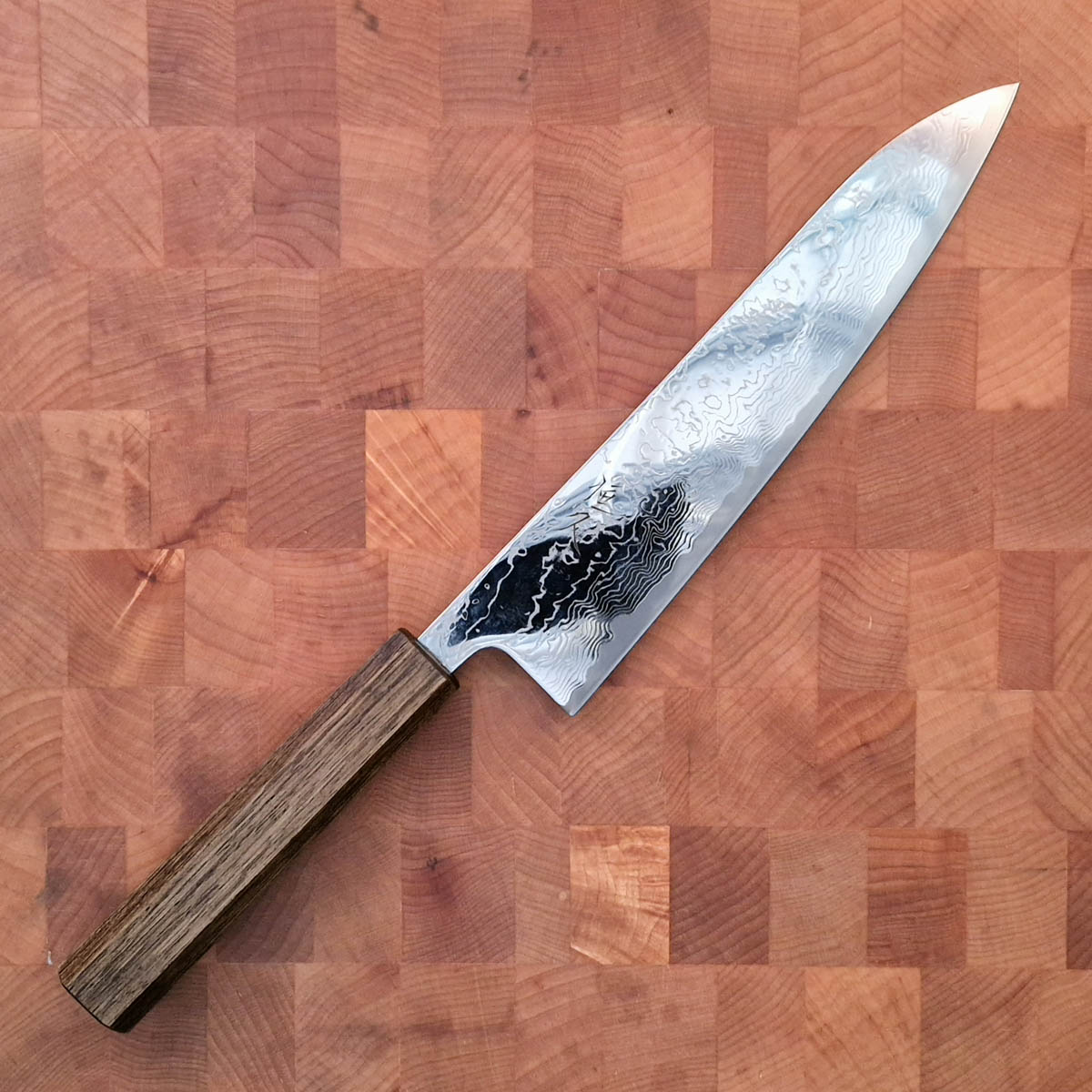 21cm Kokkekniv (Gyoto), Damask, Eik, VG10 - HARUYUKI — bilde 1