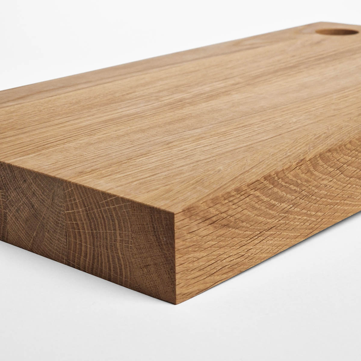 Skjærebrett (45 x 25 x 5cm) - tverrved, eik — bilde 2