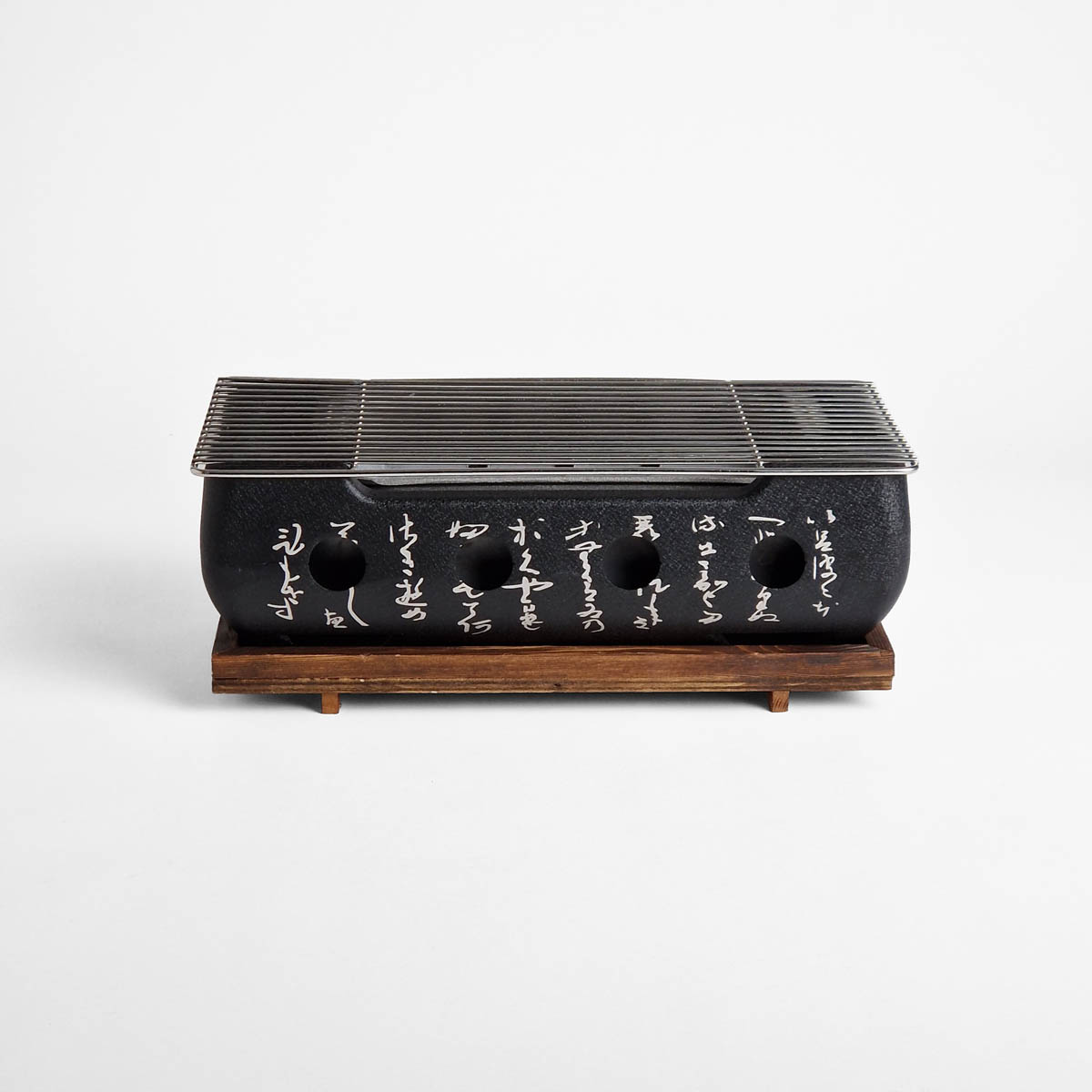 Japansk Bordgrill L (36x18x13cm) inkl trebase — bilde 4