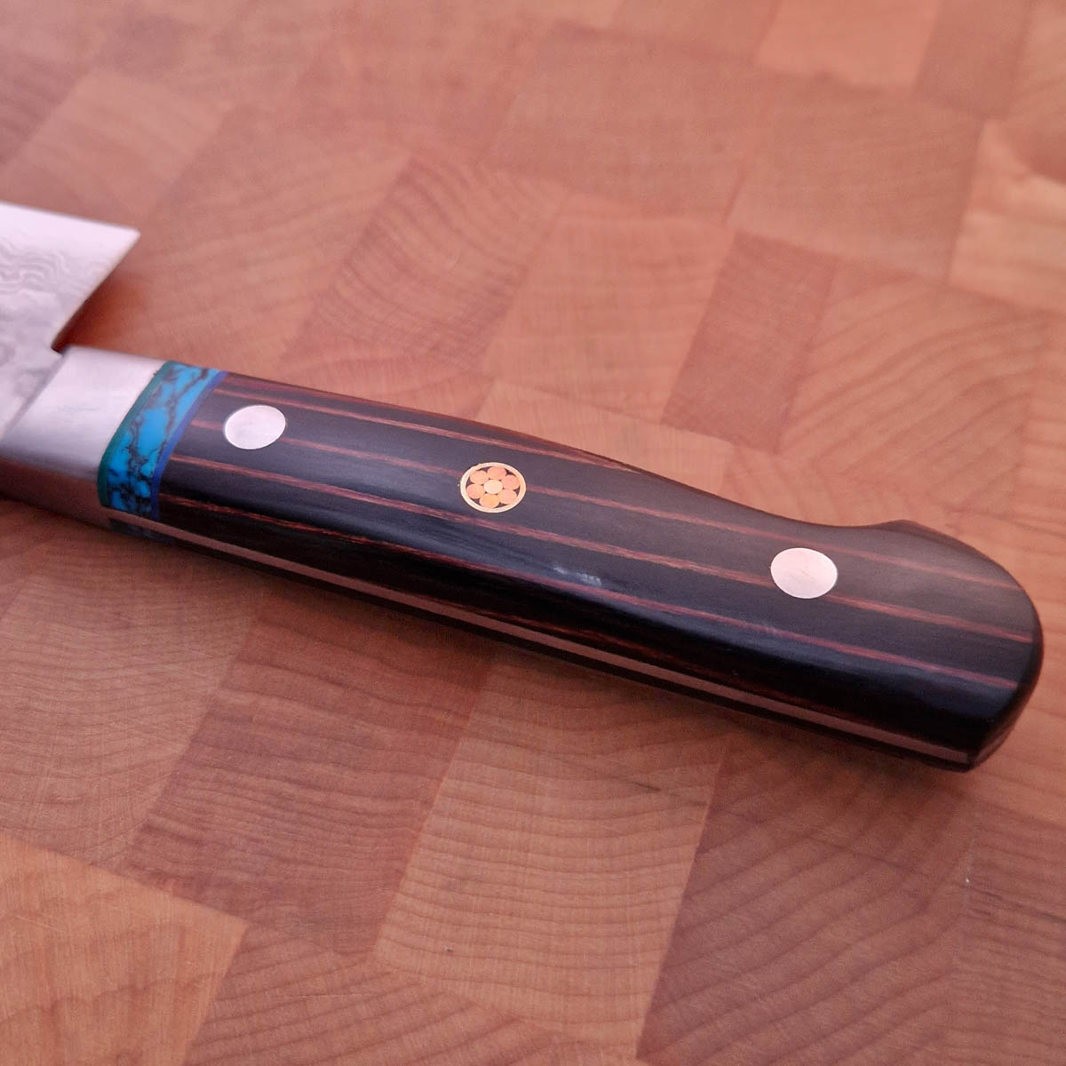 18cm Santoku, VG10, Turkis - HIRO — bilde 3