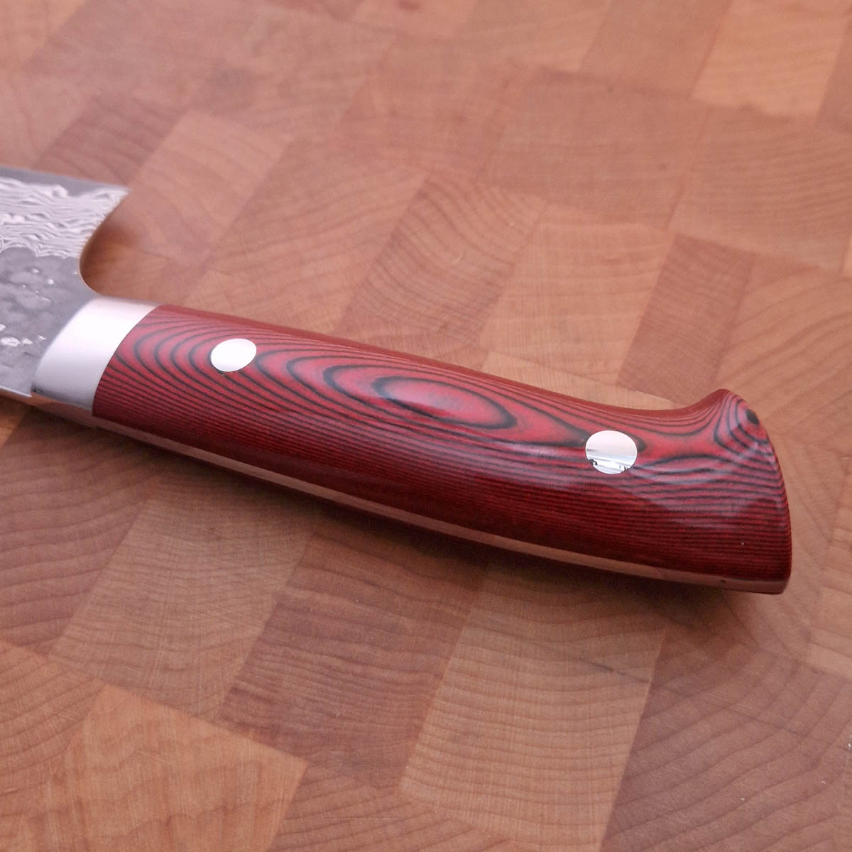18cm Grønnsakskniv (Santoku), "X-Tsuchime" VG10, Micarta - SAJI — bilde 3