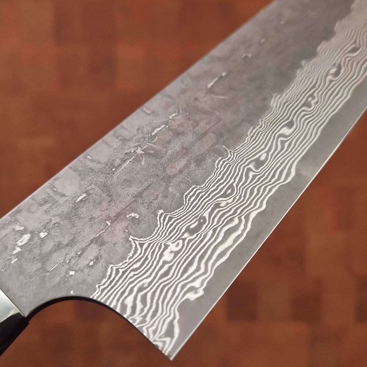 18cm Grønnsakskniv (Santoku), "X-Tsuchime" VG10, Micarta - SAJI — bilde 2