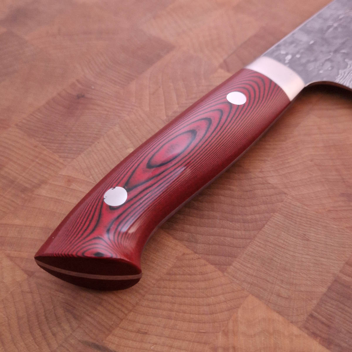 18cm Grønnsakskniv (Santoku), "X-Tsuchime" VG10, Micarta - SAJI — bilde 4