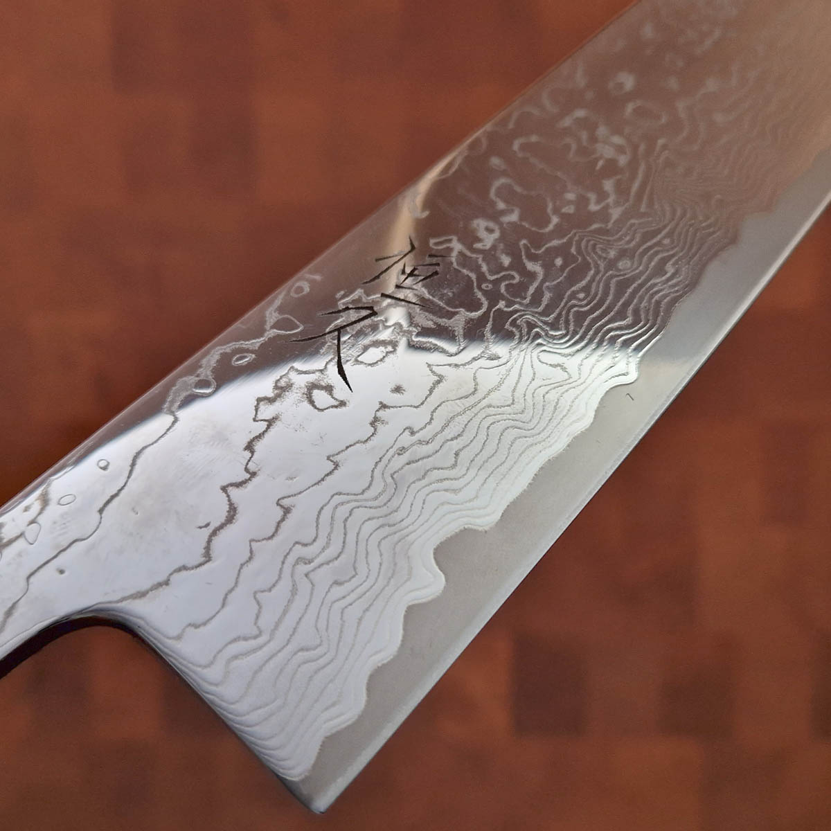 21cm Kokkekniv (Gyoto), Damask, Eik, VG10 - HARUYUKI — bilde 2