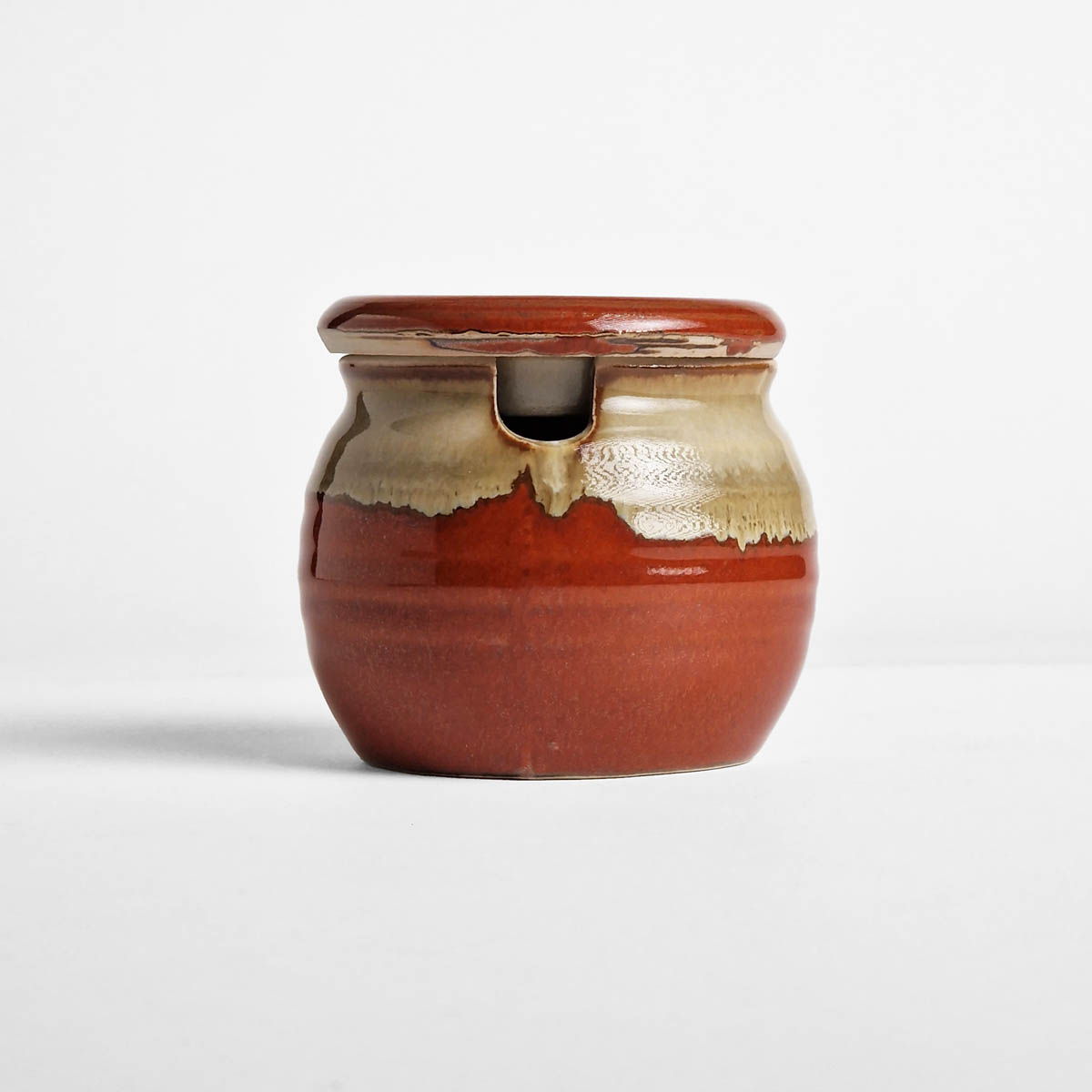 Japansk oppbevaringskrukke, "yakumiire", brun — bilde 3