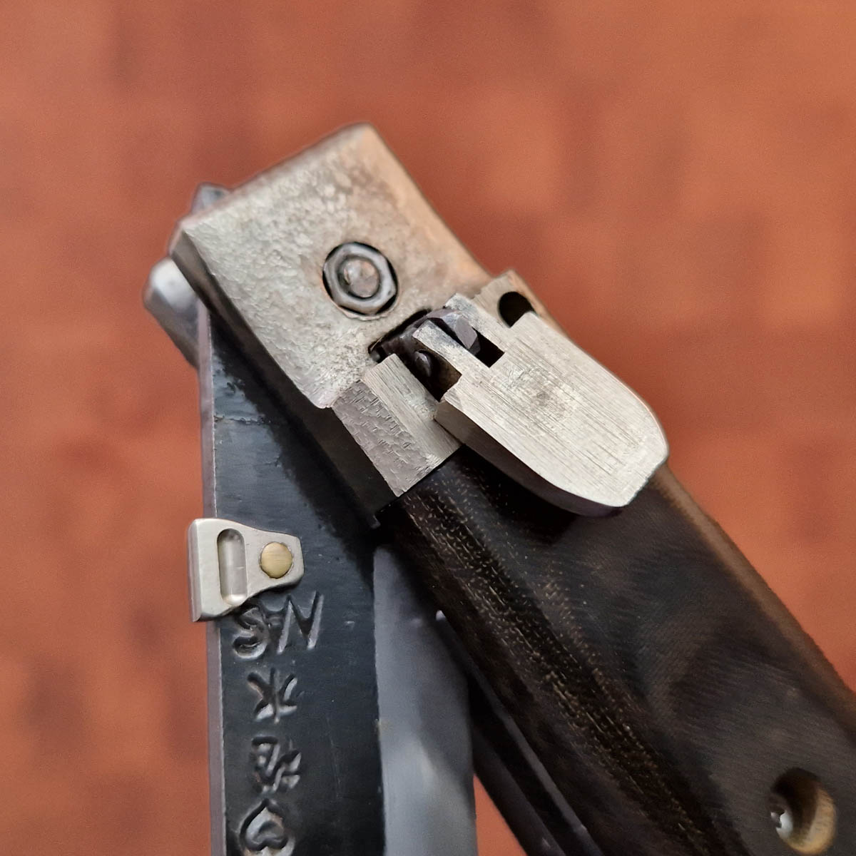 TAKEDA Foldekniv - Linen Micarta — bilde 2