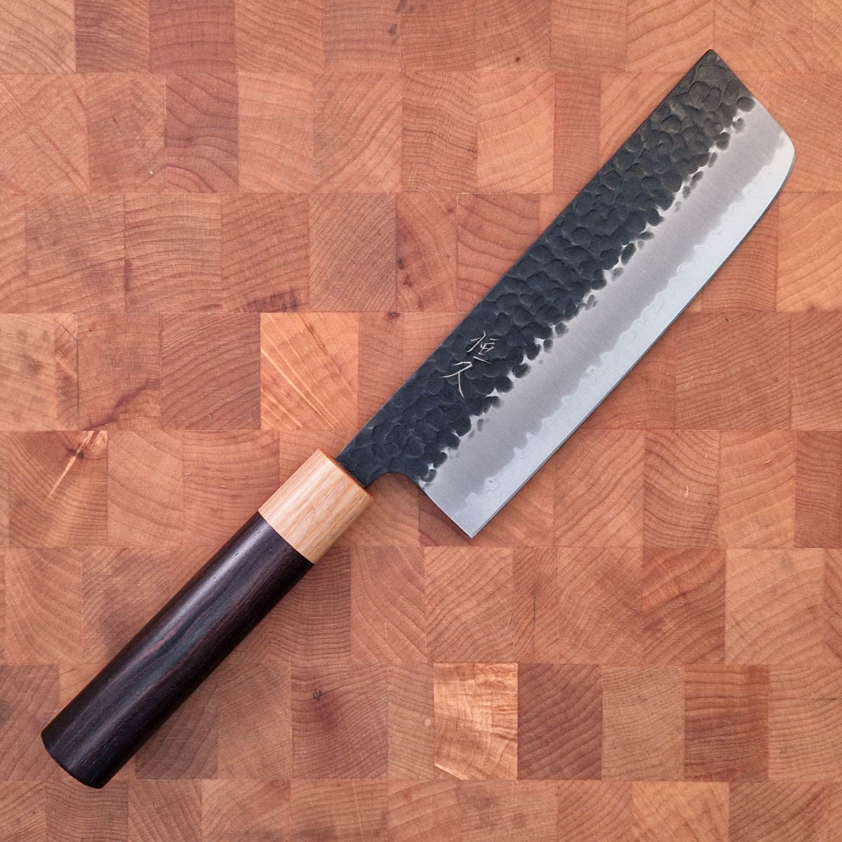 16.5cm Grønnsakskniv (Nakiri), Kurouchi, Super Aogami - HARAUYUKI — bilde 1