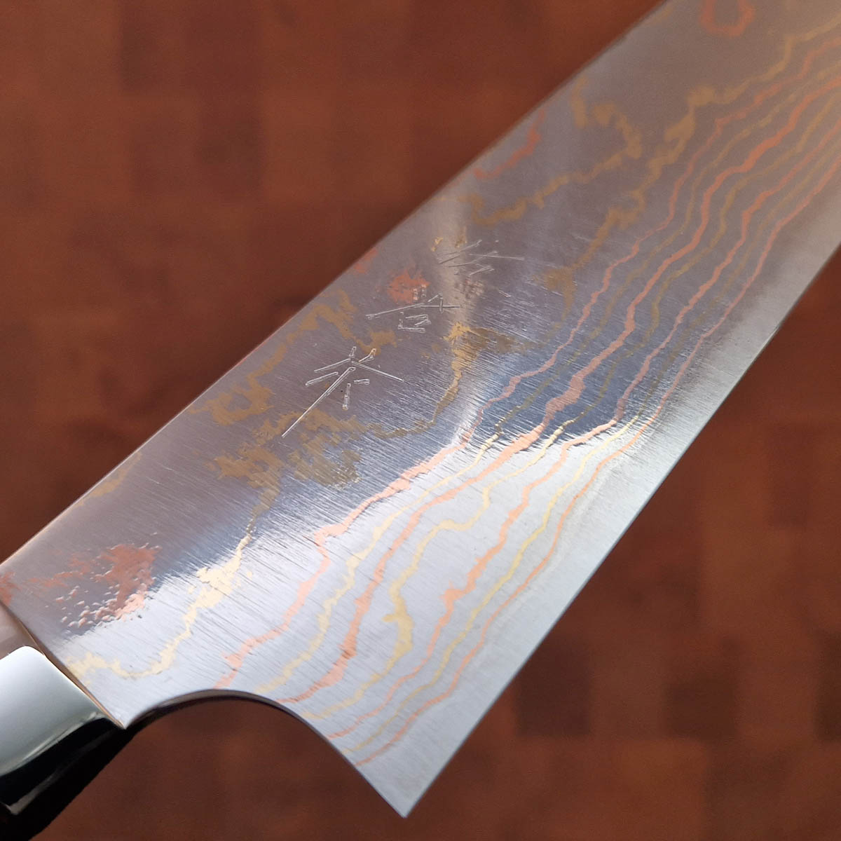 21cm Kokkekniv "Rainbow" damask, AOII - SAJI — bilde 2