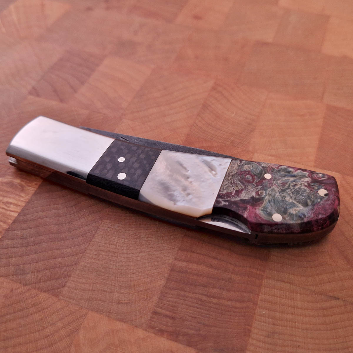 TAKEDA Foldekniv - Box Elder, Pearl Carbon — bilde 3