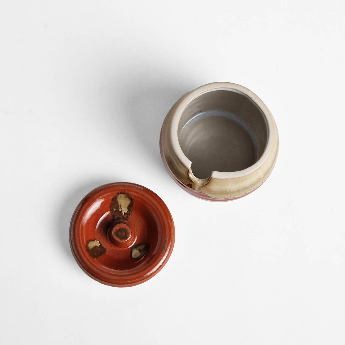 Japansk oppbevaringskrukke, "yakumiire", brun — bilde 2