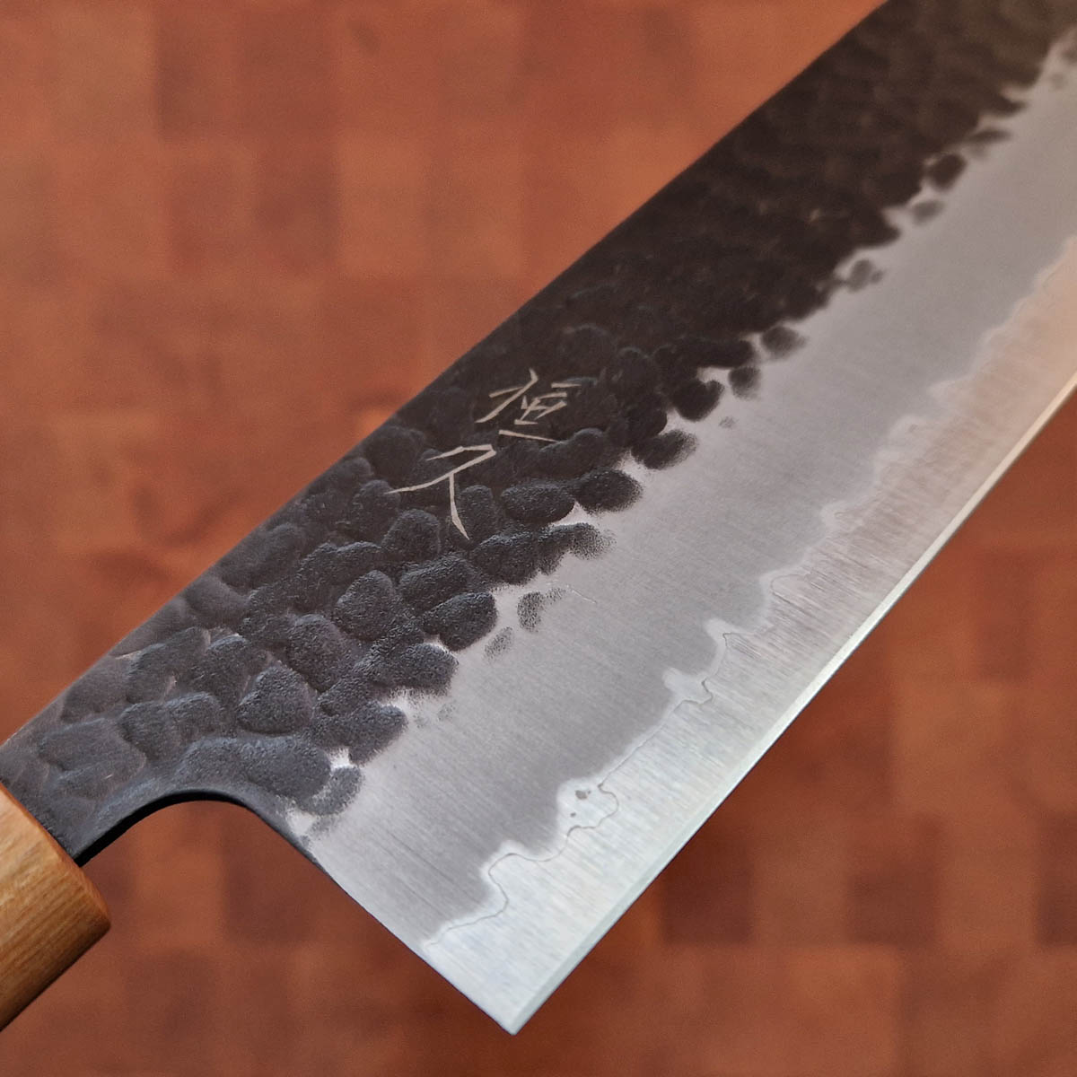 16.5cm Grønnsakskniv (Nakiri), Kurouchi, Super Aogami - HARAUYUKI — bilde 2