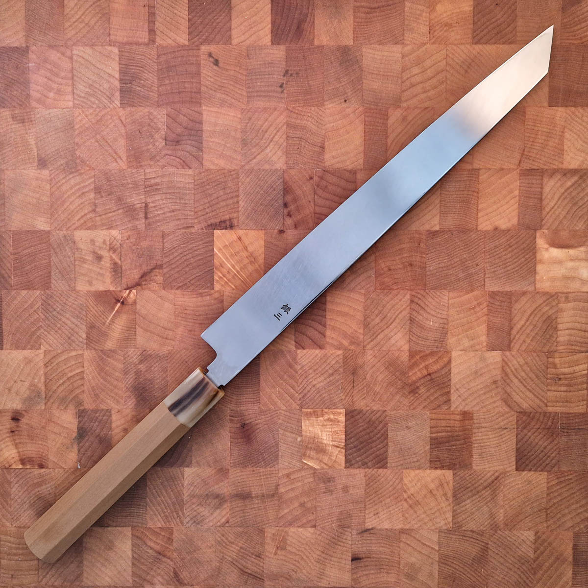 30cm Kiritsuke Yanagiba, Raindrop damask, silver 3 - Nagashi — bilde 2